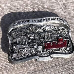 Caboose Commemorative train belt buckle